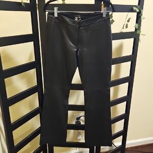 BCBGMaxAzria Women's Black Leather Pants